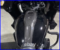 Harley Low Rider S/st Carbon Fiber Tank Console Includes Choice Of Oem Badge