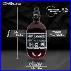 High-Performance 48ci / 4500psi Carbon Fiber HPA Air Tank Lightweight Design High-Performance 48ci / 4500psi Carbon Fiber HPA Air Tank Lightweight Design