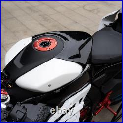 Hydro Dip Carbon Fiber Tank Cap Cover for CFMOTO 675SS / 675NK Lightweight