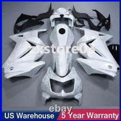 Ice Cracked Forged Carbon Fiber Fairings+Tank For Kawasaki Ninja 250R 2008-2012