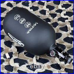 JT Ultra Carbon Fiber Air Tank with FLO Regulator Black/White 68/4500 Black