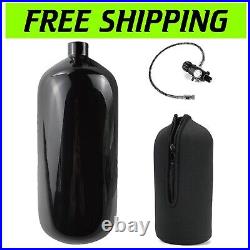 Lightweight 98ci Carbon Fiber PCP Air Tank DOT Certified Dual Gauge System