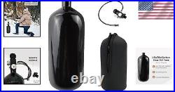 Lightweight 98ci Carbon Fiber PCP Air Tank DOT Certified Dual Gauge System