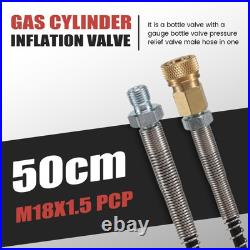M18X1.5 PCP Tank Dual Charging Air Filling Station Refill Adapter with1203 M18X1.5 PCP Tank Dual Charging Air Filling Station Refill Adapter with1203