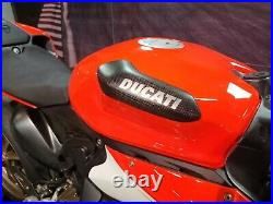 MATTE Plain Carbon fiber tank protectors Ducati 899 959 1199 1299 Panigale