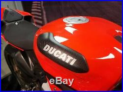 MATTE Plain Carbon fiber tank protectors Ducati 899 959 1199 1299 Panigale