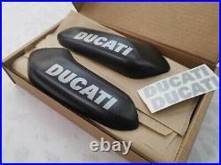 MATTE Plain Carbon fiber tank protectors Ducati 899 959 1199 1299 Panigale