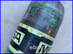 MSA 4500psi 45 Min Carbon Fiber SCBA Cylinder Bottle Tank 2015 with CGA347 Valve