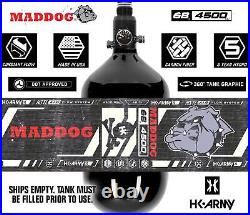 Maddog HK Army HSTL 68/4500 Carbon Fiber HPA Compressed Air Paintball Tank Black