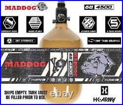 Maddog HK Army HSTL 68/4500 Carbon Fiber HPA Compressed Air Paintball Tank Gold