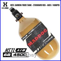 Maddog HK Army HSTL 68/4500 Carbon Fiber HPA Compressed Air Paintball Tank Gold