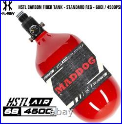 Maddog HK Army HSTL Dog 68ci/4500psi Carbon Fiber Compressed Air HPA Paintball T Maddog HK Army HSTL Dog 68ci/4500psi Carbon Fiber Compressed Air HPA Paintball T