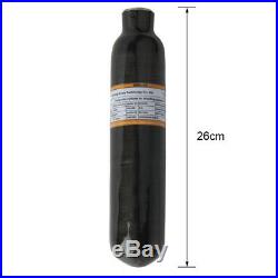 Mini Black M18x1.5 CE 0.3L Carbon Fiber 4500Psi Tank Air Bottle For Paintball