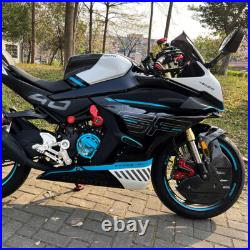 Motorcycle Carbon Fiber Tank Cover Fuel Gas Protector For CF-MOTO 450SR 2022+