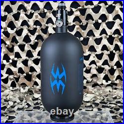 NEW Empire Ultra Carbon Fiber Air Tank with FLO Regulator Black/Blue 80/4500