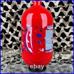 NEW JT 4th Of July Ultra Carbon Fiber Air Tank 80/4500 Bottle Only Red