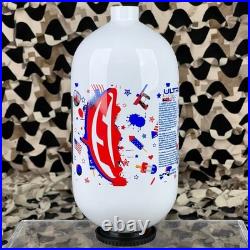 NEW JT 4th Of July Ultra Carbon Fiber Air Tank 80/4500 Bottle Only White