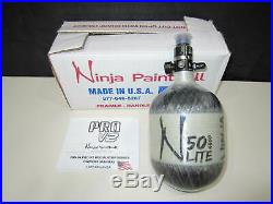 NIB Ninja LITE 50/4500 PRO V2 REG. Carbon Fiber Air Tank HPA PAINTBALL / AIRSOFT