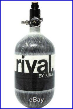 NINJA Rival Paintball Carbon Fiber 68ci / 4500psi Compressed HPA Air Tank Grey