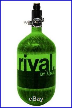 NINJA Rival Paintball Carbon Fiber 68ci / 4500psi Compressed HPA Air Tank Lime