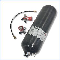 New 9L 4500psi carbon fiber scuba tank air cylinder pcp refill kits