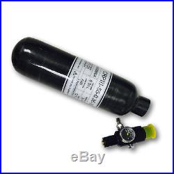 New paintball 0.35L 300bar 4500psi air cylinder carbon fiber with regulator