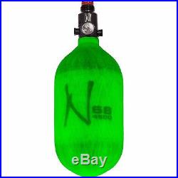 Ninja 68/4500 HPA Carbon Fiber Tank Translucent Lime Paintball
