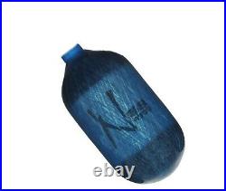 Ninja 68ci 4500psi Carbon Fiber Paintball Tank Bottle Only Translucent Blue