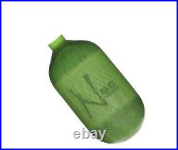 Ninja 68ci 4500psi Carbon Fiber Paintball Tank Bottle Only Translucent Lime