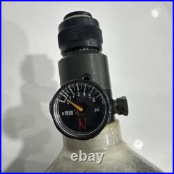 Ninja Carbon Fiber Air Tank For Paintball Use N 68 4500 Rare + Cover