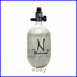 Ninja Carbon Fiber HPA Tank Bottle Adjustable Regulator 4500 PSI Grey 68 4500