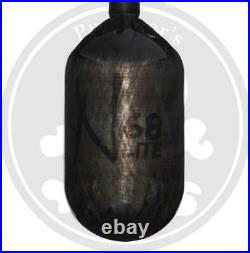 Ninja Carbon Fiber Lite 68/4500 Paintball Tank Translucent Black Bottle Only