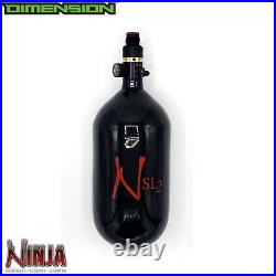 Ninja Compressed Air Tank 77cu 4500 psi PRO V2 regulator SL Carbon Fiber Bla