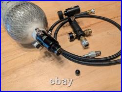Ninja LPR Air Regulator W Line HPA + Empire + First Strike Carbon Fiber Tanks