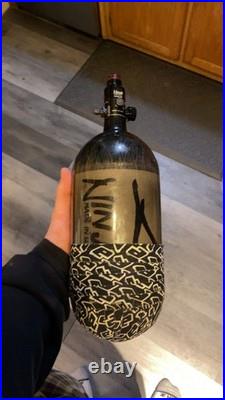 Ninja Lite Carbon Fiber NOT FILLED 68/4500 Paintball Tank With Reg