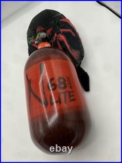 Ninja Lite Red Carbon Fiber Air Tank 68/4500 Pro V2 Regulator With Sleeve Ninja Lite Red Carbon Fiber Air Tank 68/4500 Pro V2 Regulator With Sleeve