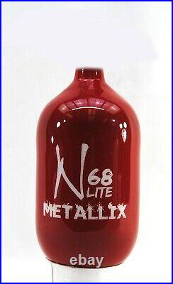 Ninja METALLIX 68ci 4500psi Carbon Fiber Paintball Tank Bottle Only Red