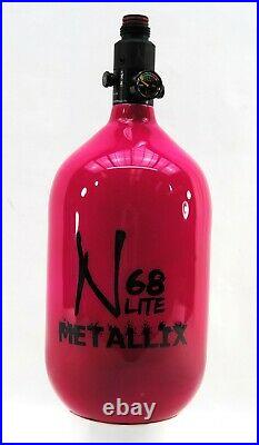 Ninja Metallix Carbon Fiber Paintball Tank 68/4500 Ultralite Reg Pink NEW