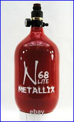 Ninja Metallix CoLab Carbon Fiber Paintball Tank 68/4500 Pro V2 SHP Reg Red NEW