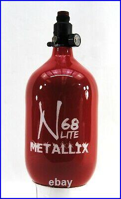 Ninja Metallix CoLab Carbon Fiber Paintball Tank 68/4500 Standard Reg Red NEW