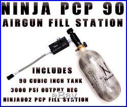 Ninja PCP Carbon Fiber Air Tank & Fill Station 4500 PSI 90 CU Tank AIR RIFLE