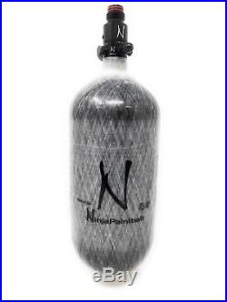 Ninja Paintball Air Tank Carbon Fiber Grey 90ci Paintball Tank