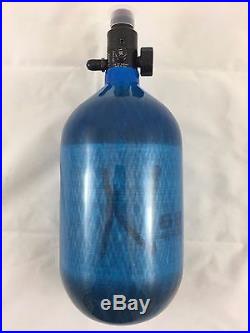 Ninja Paintball Blue Carbon Fiber Air Tank 68 / 4500 HPA Free Shipping