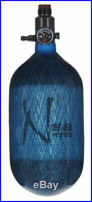 Ninja Paintball Carbon Fiber Air Tank 68/4500 Translucent Blue Ul