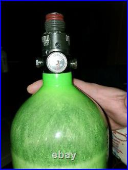 Ninja Paintball Carbon Fiber Air Tank 68/4500 Translucent Green- Std