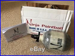 Ninja Paintball Carbon Fiber Air Tank Peanut 50/4500 45k Grey Lite In Hydro