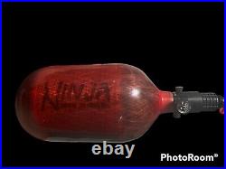 Ninja Paintball Red Carbon Fiber Air Tank 68 / 4500 HPA