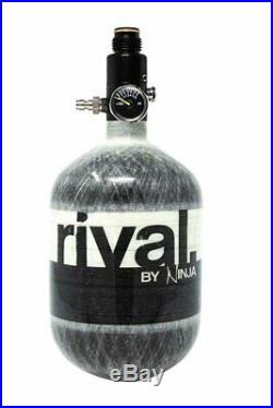 Ninja Rival Paintball Carbon Fiber 50ci 4500psi Compressed HPA Air Tank (Grey)
