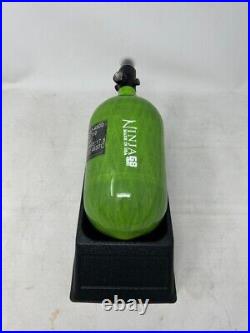 Ninja SL2 68/4500 Carbon Fiber HPA Tank with Standard Regulator Lime White Logo