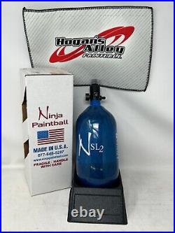 Ninja SL2 77/4500 Carbon Fiber HPA Tank with Standard Regulator Blue/White